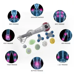 14 جهاز المساج ماجيك  العملاق 8 في 1 مساج Magic Massager كهرباء 8 رؤوس تدليك الجسم و العضلات