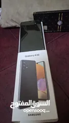  1 جهاز  A32 سامسونج نظيف كتير استعمال بنت معاه كرتونه