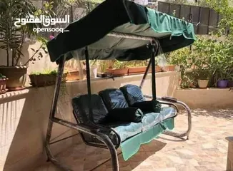  5 مرجيحه ثلاثية #ايطالي  جميع الالوان الفرش قماش وتربورف ضد الشمس والماء والعوامل الخارجية
