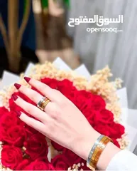  1 طقم كارتير  3 أساور مع 3 خواتم
