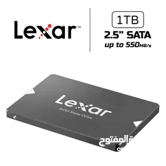  3 هارد دسك داخلي سريع 1000GB LEXAR NS100 15X SPEED DESKTOP - LAPTOP GAMING SSD 2.5 INCH