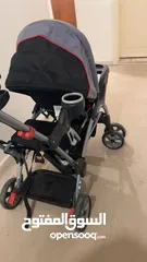  8 عرباية اطفال لطفلين sit and stand stroller