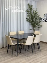 12 طاولات سفرة معدن ورخام فاخرة