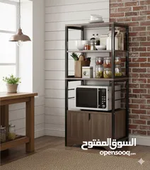  3 خزانة مطبخ عصرية متعددة الاستخدام خلي مطبخك أنيق ومرتب مع خزانة التخزين العملية المصنوعة من مزيج