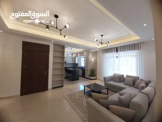  6 شقة ارضية مفروشة للايجار ثلاث غرف نوم جديدة في الدوار السابع