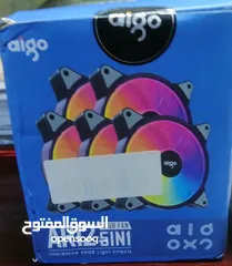  3 مراوح حاسبة Rgb عدد 5 جديد أوربي غير مستعمل