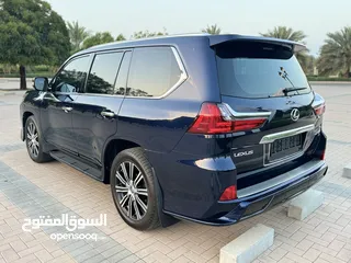  7 لكزس LX 570 s سبورت خليجي 2018 اللون ديواني كحلي مميز