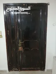  2 باب خشب متر وربع بلوط صولد