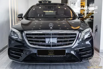  1 Mercedes S320 2018 Amg kit   السيارة وارد الشركة و قطعت مسافة 40,000 كيلو متر فقط