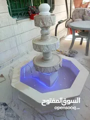  25 نوافير وشلالات وبابكيو احواض زريعه جميع انواع الحجر البناء والديكوارات