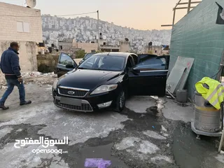  2 فورد مونديو 2008 فرش جلد مطور وجير الف الف فتحة سقف تشغيل بصمة مفتاحين كشافات