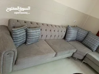  2 طقم كورنر شبه جديد نظيف جدا استعمال 3اشهر سعر الشراء 490