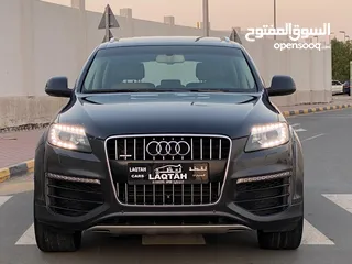  1 اودى Q7  موديل 2015سوبرتشارج خليجى بانورامابصمة  جناح خشب بحالة ممتازة