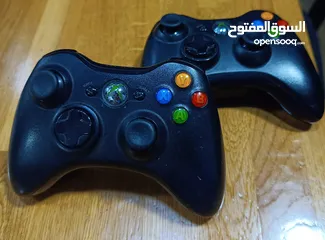  4 XBOX 360 Slim مهكّر + ألعاب + Kinect + 2 يدات أصلية