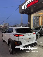  4 هونداي كونا 2018 لون ابيض فحص ممتاز تشغيل بصمه شاشه كبيره كاميرا خلفيه فرش جلد حساسات جنط مغنيسيوم