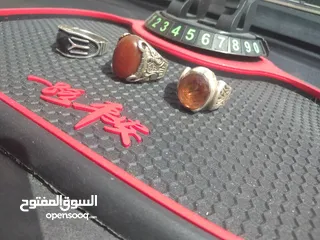  12 للبيع ثلاث خواتم  خاتم فضة بحجر الكسندريت حجر الأمراء والملوك المتلون وخاتمين وجهاز كشف