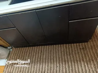  19 مطبخ صغير يصلح لروف من اجود انواع الخشب خشب لاتيه ثقيل مع قاعدة مع رخام 2 متر في 60