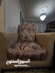  9 عرض العيد  طقم كنب تفصيل مميز و راقي لون فيروزي و بيج