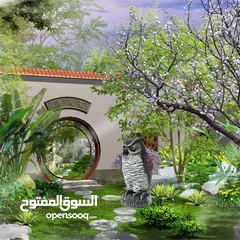  3 دمية البوم لإخافة وطرد الطيور