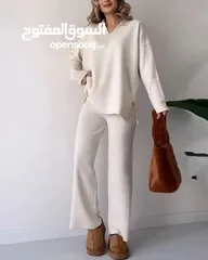  2 طقم كاجوال بلون موحد