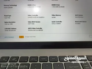  12 لابتوب ديل معالج جيل 12 i7 رام 16 سرعة 3200 ذاكرة 512 سريعة جدا كرتين شاشة Nvidia + Intel iris xe