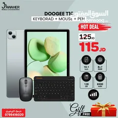  1 تابلت دوجي T10 الرام 15G الذاكرة 128G مع كيبورد وماوس وقلم DOOGEE