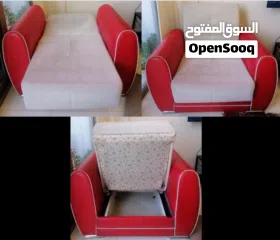  1 طقم كنب تركي يفتح سرير ويوجد داخلة وحدة تخزين