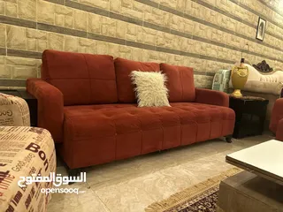  5 طقم كنب مودرن نظام أمريكي مع طاولة وسط مع طاولة LCD للبيع