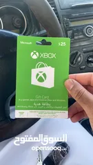  1 بطاقة هدايا اكس بوكس  XBox "الوصف"