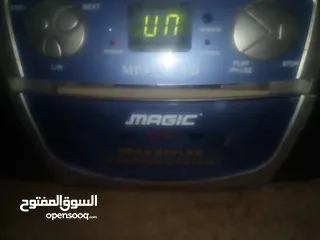  2 مسجل كاسيت magic   ديفدي راديو