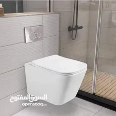  1 مرحاض معلق جديد من ابو غلوس لون بيج للبيع