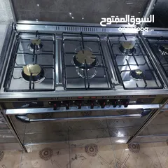  17 غازات إيطالي يونيفرسال مجدد كامل ستانلس ستيل كامل 7 مفاتيح يشتغل فرنو فوق وتحت مع بعض أو كل شوايه لح