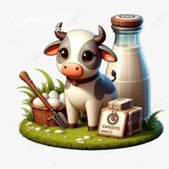 9 حليب غنم وبقر طبيعي 100%يصلكم من مزارعنا