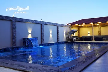  8 فيلا مع شاليه على طريق المطار القسطل