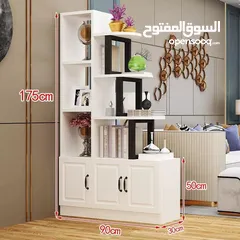  1 لتزيدي بيتك جمال وفرنالك هالقطعة المميزة  خزانة فاخرة مع رفوف من خشب MDF