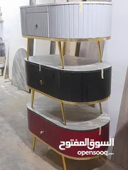  27 طاولات وسط خشب ودهان مكون من ثلاث قطع خشب لامنيت 18م الون حسب الطلب