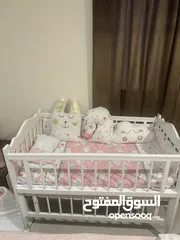  1 Baby bed with 2 mattress