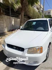  5 هيونداي فيرنا لون ابيضّ مميز موديل 1999