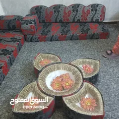 1 غرفه قعده مع طاولتها شبه جديد