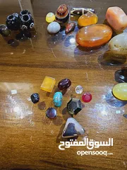  4 ring gem أحجار العقيق و غيرها