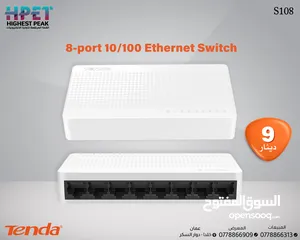  1 Tenda S108 محول مداخل 8 100/10 Ethernet Switch