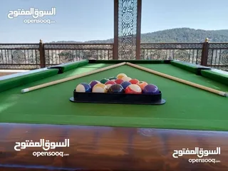  3 طاولة بلياردو ارضيه رخام جديد