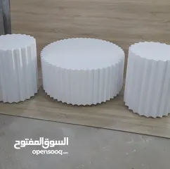  27 طاولات وسط خشب لامنيت 18م الون   متعددة تفصيل حسب الطلب والمقاس مكون من ثلاث قطع