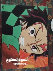  1 لوحات انمي وكارتون بأحجام صغيرة وكبيرة