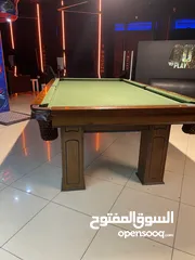  3 طاوله بلياردو مع كامل أغراضها شبه جديده استعمال خفيف