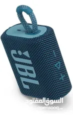  2 JBL GO 3 Portable Waterproof Bluetooth Speaker - Blue-Small