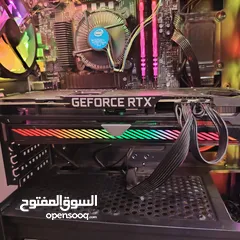  2 كمبيوتر بكرت شاشة 3060ti Asus ROG strix