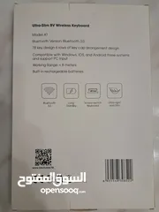  4 لوحة مفاتيح لاسلكية بلاك فيو K1 للجهاز اللوحي والهاتف (عربي-إنجليزي)  جديدة غير مستخدم نهائيا