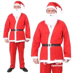  1 طقم  سانتا كلوز (بابا نويل) فاخر مستورد Santa Claus Christmas clothes