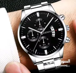  2 ساعه رجاليه فولاذيه المقاومه لي الصدا ووتش الفاخر جميله الساعه أنا شخصينه مستخدمه والله افضل الساعات